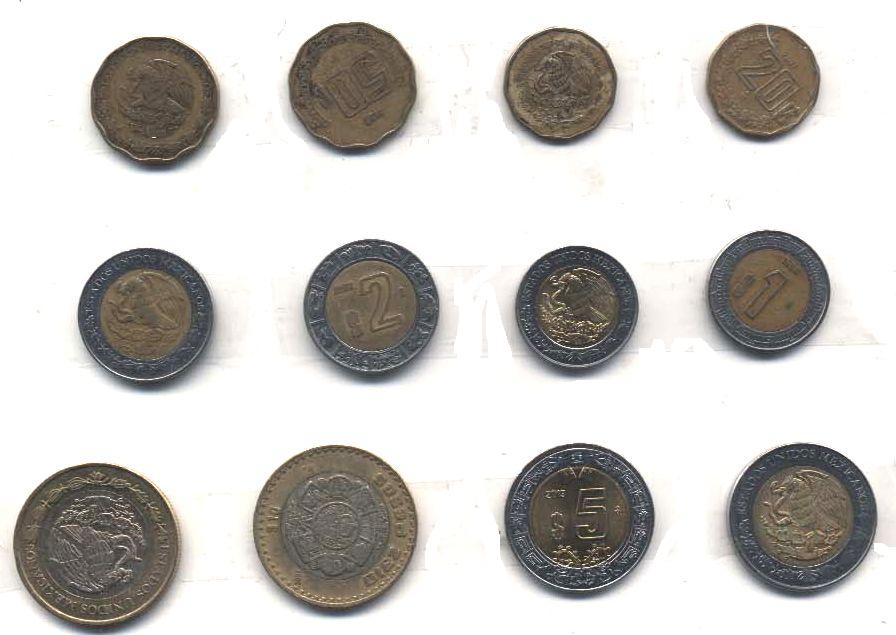 Мексиканские монеты начала 21 века. Из коллекции Лимарева В.Н.